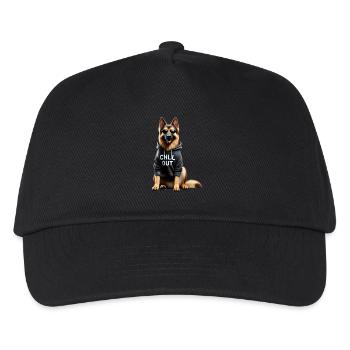 Drôle de berger allemand Chill Out Chill - Casquette de baseball Enfant - noir - Devant