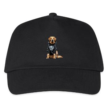 Drôle de Golden Retriever allemand Chill Out Dog - Casquette de baseball Enfant - noir - Devant