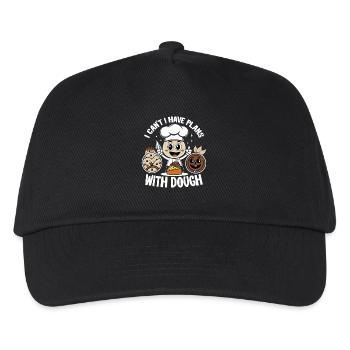 Chef with dough joy - Kids’ Baseball Cap - black - Front