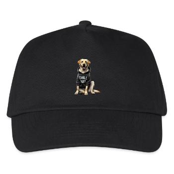 Funny Labrador Animal Lover Dogs Chilling Lazy - Kids’ Baseball Cap - black - Front