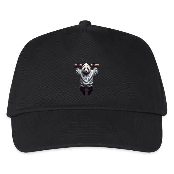 Funny Panda Bear Chill Out Animal Lover Chill - Kids’ Baseball Cap - black - Front