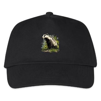 Badger Dachse Dachs - Kids’ Baseball Cap - black - Front
