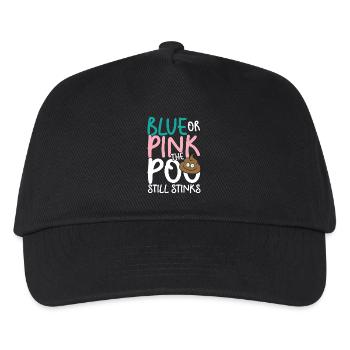 Blue or pink the poo still stinks - Kinder Basecap - Schwarz - Vorne