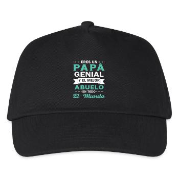 Cool Dad And The Best Grandpa In The Whole World - Kids’ Baseball Cap - black - Front