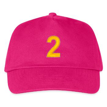 2 - Casquette de baseball Enfant - fuchsia - Devant