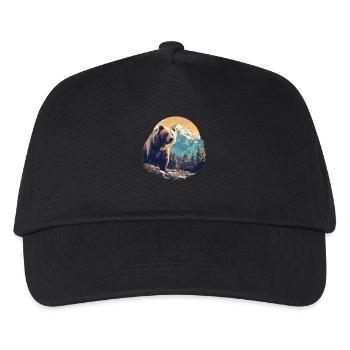 Ours Bären Bär - Casquette de baseball Enfant - noir - Devant