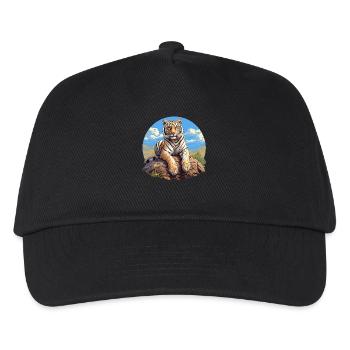 Tigre - Casquette de baseball Enfant - noir - Devant