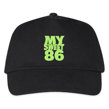 Sweet 86 - Kids’ Baseball Cap - black - Front