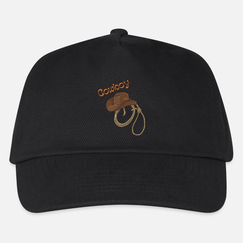 Cowboy Hut - Kinder Basecap - Schwarz