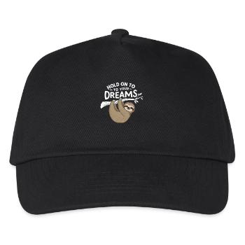 Hold on to your dreams – Sloth inspiring - Kids’ Baseball Cap - black - Front