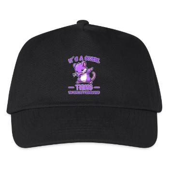 Dabbing Gerbil Dire Racing Rat Gerbil Cadeau - Casquette de baseball Enfant - noir - Devant