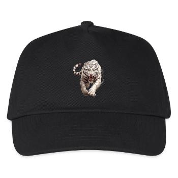 Tigre blanc Weiße Tigre Weißer Tigre - Casquette de baseball Enfant - noir - Devant