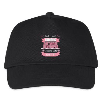 Software Developer Profession Ladies Gift - Kids’ Baseball Cap - black - Front