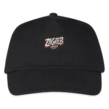 Zagreb Croatia Souvenir - Kinder Basecap - Schwarz - Vorne