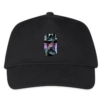 Geometrische Halloween-Hexe - Kinder Basecap - Schwarz - Vorne