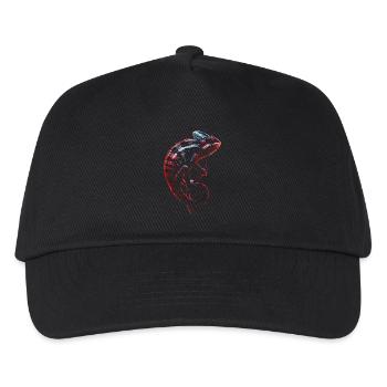 Chameleon Motif Animal Animal Lover Reptile Lizard - Kids’ Baseball Cap - black - Front