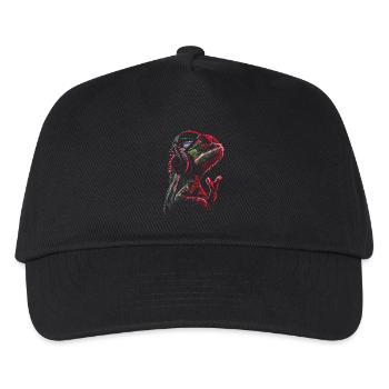 Chameleon Animal Animal Lover Headphones Reptiles - Kids’ Baseball Cap - black - Front