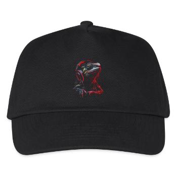 Chameleon Animal Animal Lover Headphones Reptiles - Kids’ Baseball Cap - black - Front