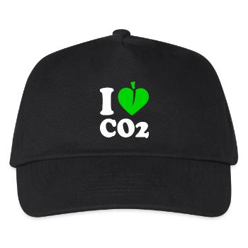 I love co2 - Casquette de baseball Enfant - noir - Devant
