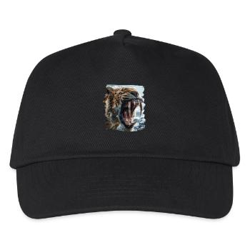 Saber-Toothed Tiger Sabertooth Tiger - Kids’ Baseball Cap - black - Front