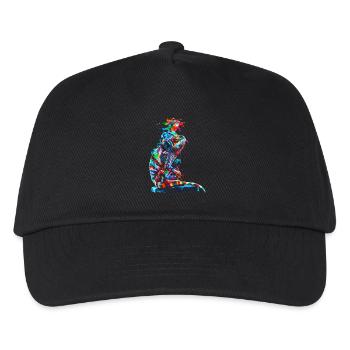 Caméléon Animal Amoureux des animaux Casque Reptiles - Casquette de baseball Enfant - noir - Devant
