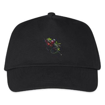 Chameleon Animal Animal Lover Headphones Reptiles - Kids’ Baseball Cap - black - Front
