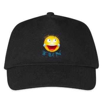 smiley laughs modified - Kids’ Baseball Cap - black - Front