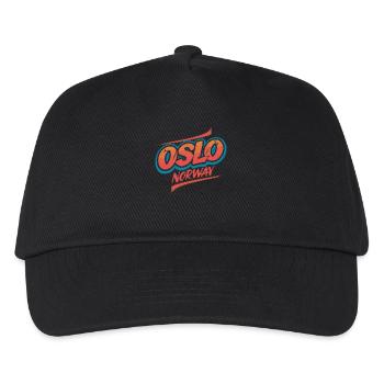 Oslo Norway Souvenir für Reisende - Kinder Basecap - Schwarz - Vorne