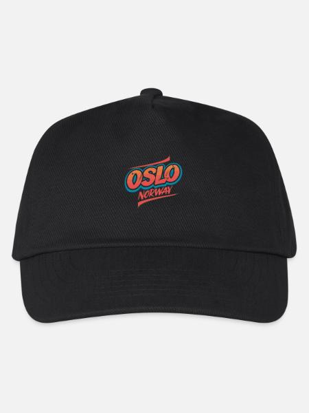 Oslo Norway Souvenir für Reisende - Kinder Basecap - Schwarz