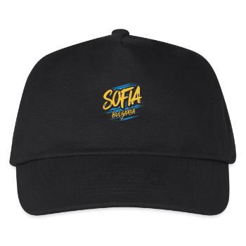 Souvenir de Sofia Bulgarie - Casquette de baseball Enfant - noir - Devant