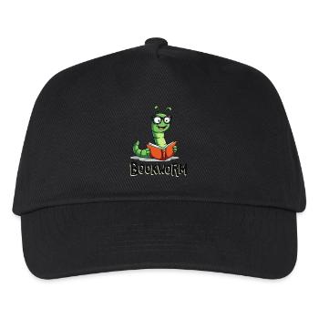 BOOKWORM - Kids’ Baseball Cap - black - Front