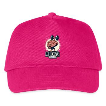 MIND OVER MATTER - Kids’ Baseball Cap - fuchsia - Front