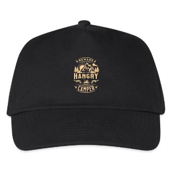 Beware of the hungry camper - Kids’ Baseball Cap - black - Front