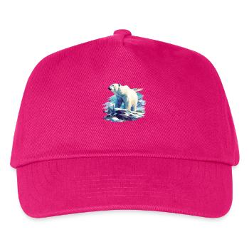 Polar Bear Eisbären Eisbär - Kinder Basecap - Fuchsia - Vorne