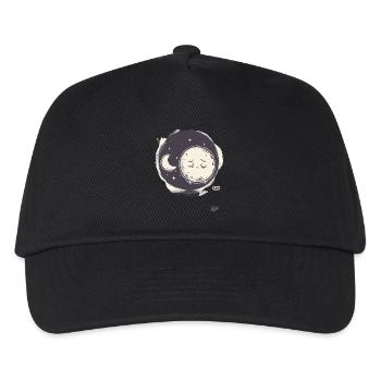 Little sweet moon sleeps - Kids’ Baseball Cap - black - Front