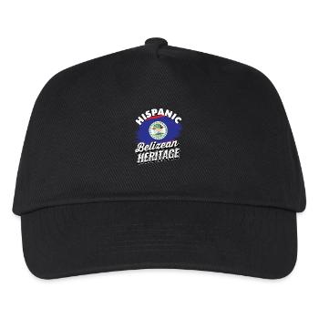 Hispanisches Erbe von Belize - Belize Heritage - Kinder Basecap - Schwarz - Vorne
