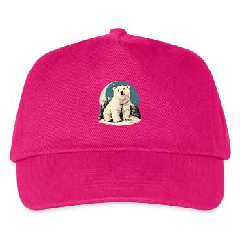 Polar Bear Eisbären Eisbär - Kinder Basecap - Fuchsia - Vorne