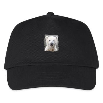 Polar Bear Eisbären Eisbär - Kinder Basecap - Schwarz - Vorne