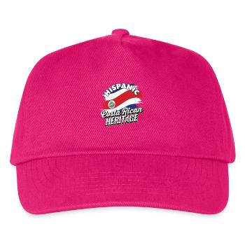 Hispanisches Erbe Costa Ricas - Costa Rica - Kinder Basecap - Fuchsia - Vorne