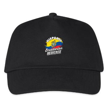 Hispanisches Ecuadorianisches Erbe Ecuador - Kinder Basecap - Schwarz - Vorne