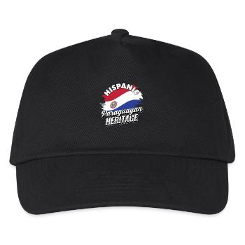 Hispanisches paraguayisches Erbe - USA Heritage Geschenke - Kinder Basecap - Schwarz - Vorne