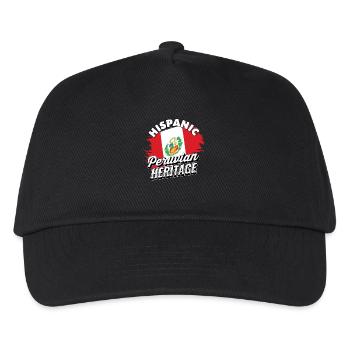 Hispanisches peruanisches Erbe - Peru Heritage Geschenke - Kinder Basecap - Schwarz - Vorne