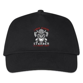 Lieber Stehend Sterben Als Kniend Leben Tattoo - Kinder Basecap - Schwarz - Vorne