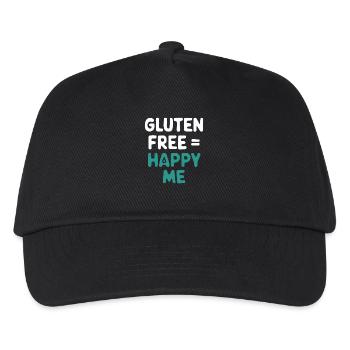 Glutenfrei Gleich Glücklich Ich - Kinder Basecap - Schwarz - Vorne