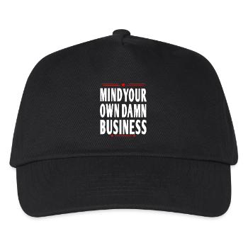 mind your own damn business - Kinder Basecap - Schwarz - Vorne