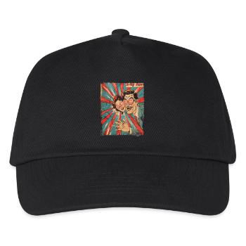1950s Cartoon - Funny X-ray Vision Couple - Kids’ Baseball Cap - black - Front
