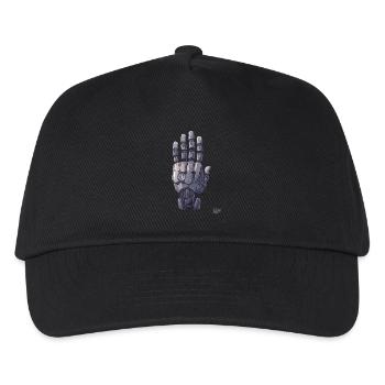 Robot or cyborg hand - Kids’ Baseball Cap - black - Front