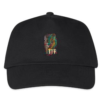 Geometric Dragon Japan Kanji - Kids’ Baseball Cap - black - Front