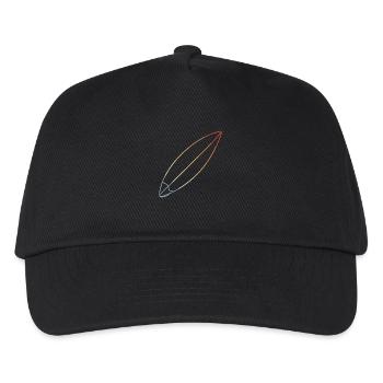Surfboard - Kids’ Baseball Cap - black - Front
