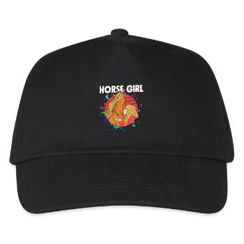 Horse Girl Horseback Riding Woman - Kids’ Baseball Cap - black - Front